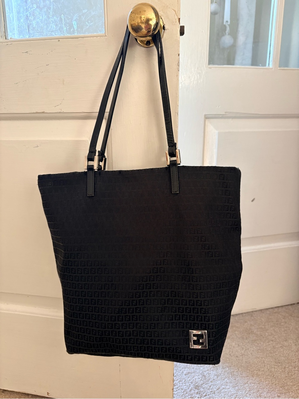 Fendi Zucchino Canvas Tote Bag